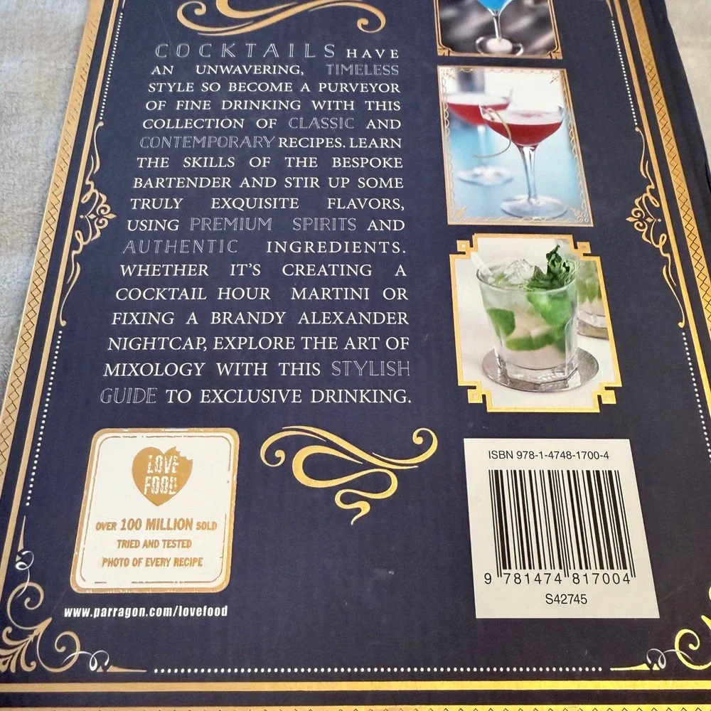 The Art of Mixology Classic Cocktails Curious Concoctions Hardcover 2015 Parrago